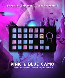 Tai-Hao Rubber Gaming Keycaps Pink & Blue 23 Keys